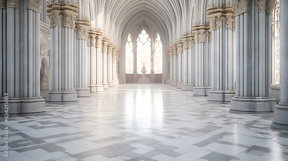 interior of the cathedral | Generative AI