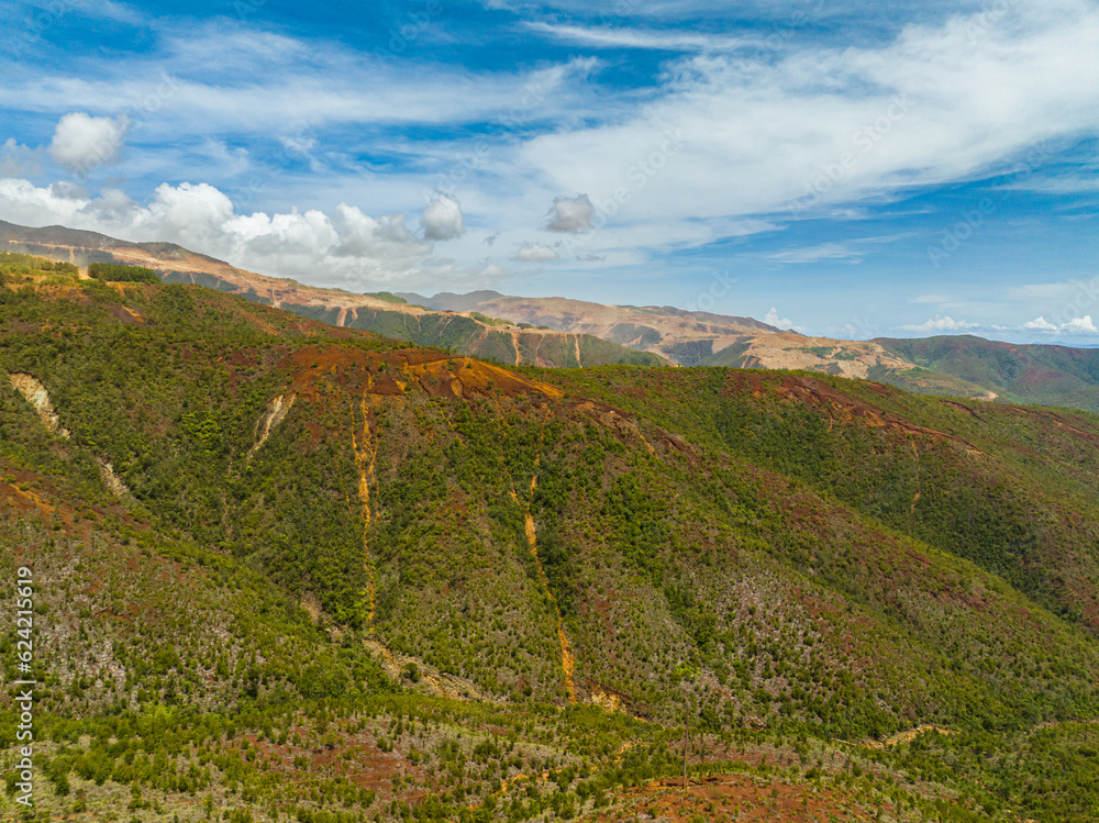 Open pit nickel mining in mountain province. Mindanao, Philippines. Open pit nickel mining in mountain province. Mindanao, Philippines.