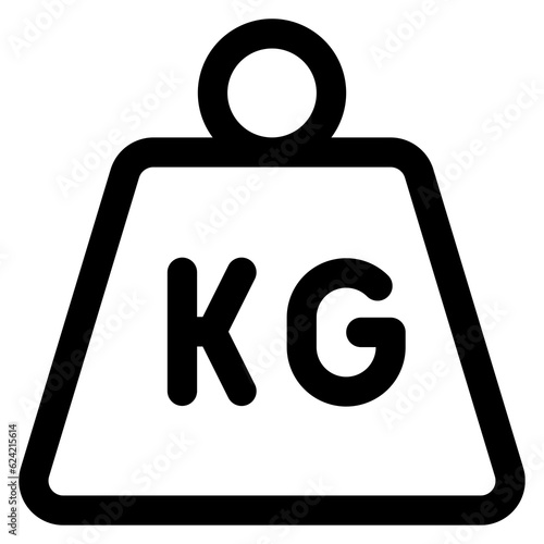 KG Heavy Icon Symbol For Packaging Design Standart