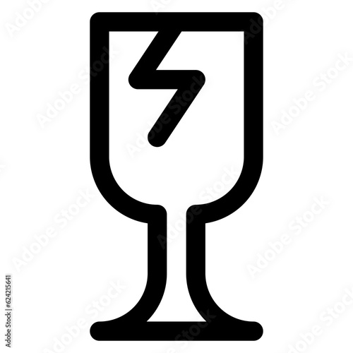 Fragile Icon Symbol For Packaging Design Standart