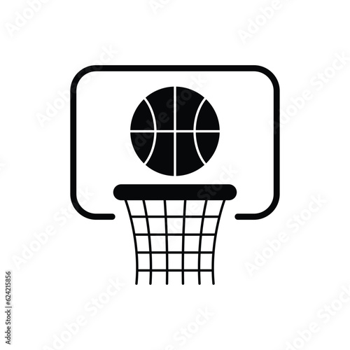 Basketball hoop icon design. isolated on white background. Vector illustration