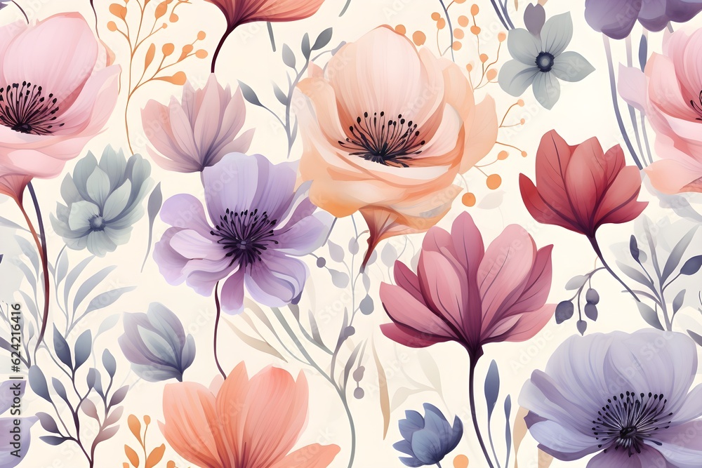 Seamless floral pattern Seamless floral pattern