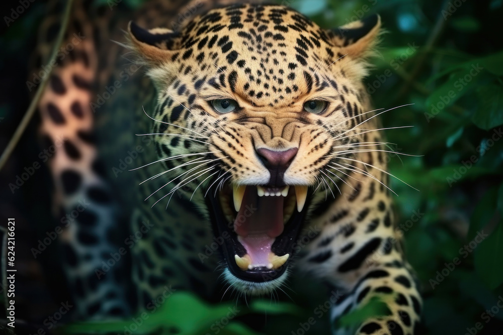 Leopard in its natural Habitat, Wildlife Photography, Generative AI Leopard in its natural Habitat, Wildlife Photography, Generative AI