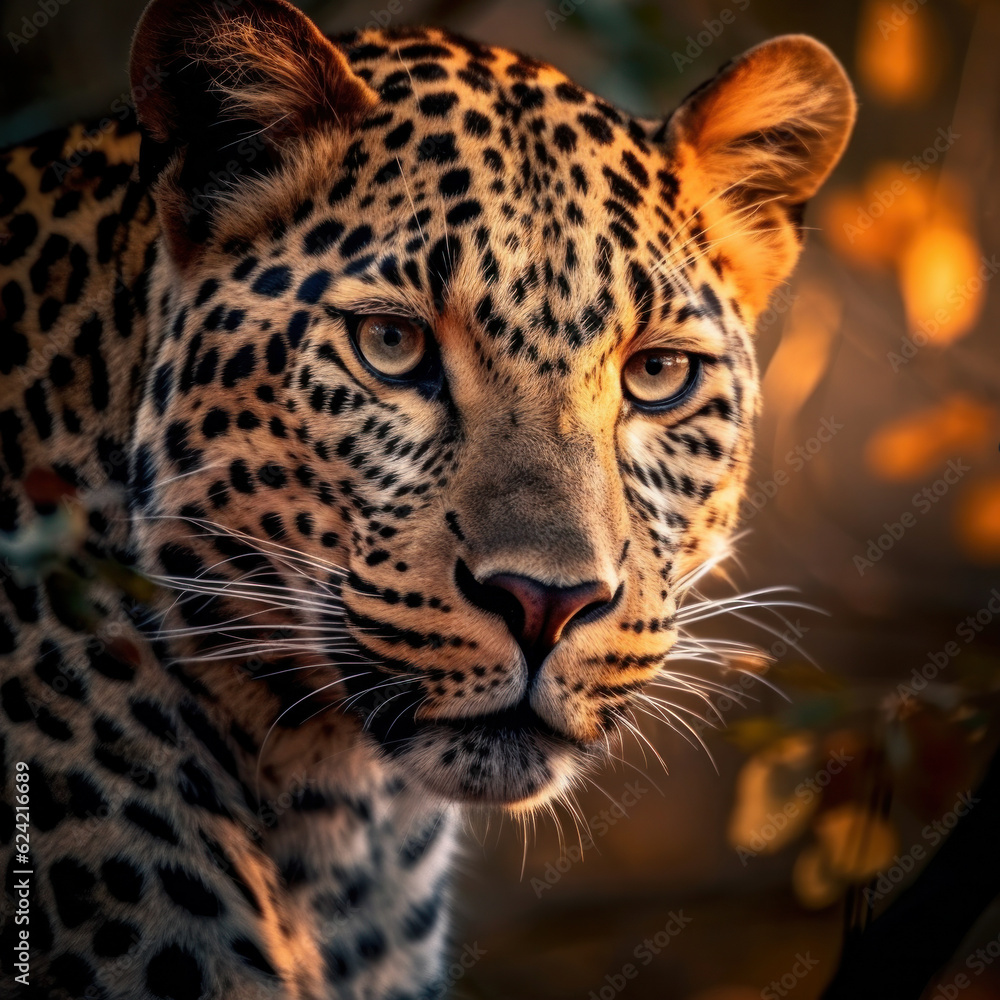 Leopard in its natural Habitat, Wildlife Photography, Generative AI Leopard in its natural Habitat, Wildlife Photography, Generative AI