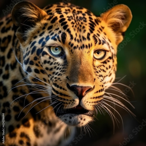 Leopard in its natural Habitat  Wildlife Photography  Generative AI