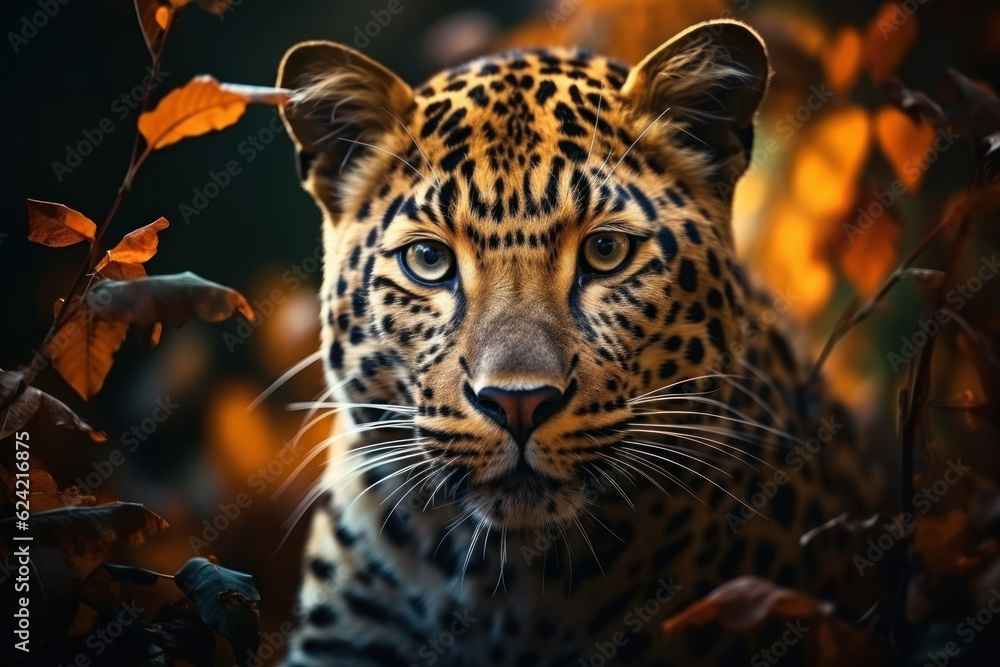Leopard in its natural Habitat, Wildlife Photography, Generative AI Leopard in its natural Habitat, Wildlife Photography, Generative AI