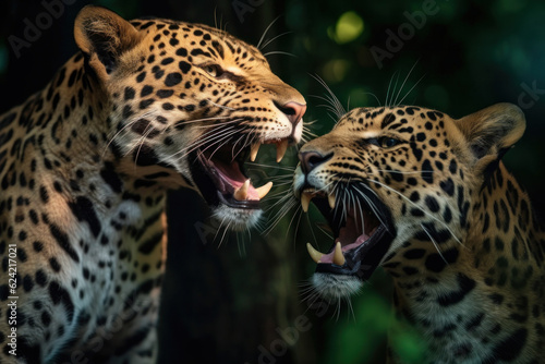 Leopard in its natural Habitat  Wildlife Photography  Generative AI