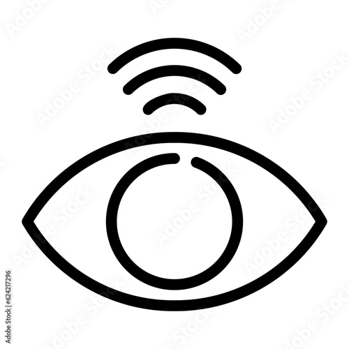 motion sensor line icon