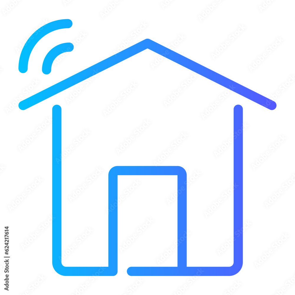smart home gradient icon