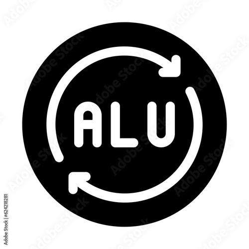 Aluminium Icon Symbol For Packaging Design Standart