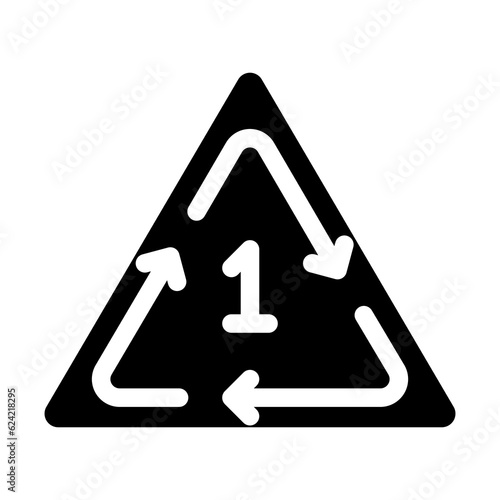 PETE Icon Symbol For Packaging Design Standart
