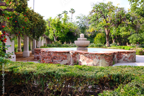 Los Angeles, California: Brand Park Memory Garden located directly south of the Mission San Fernando Rey de Espana