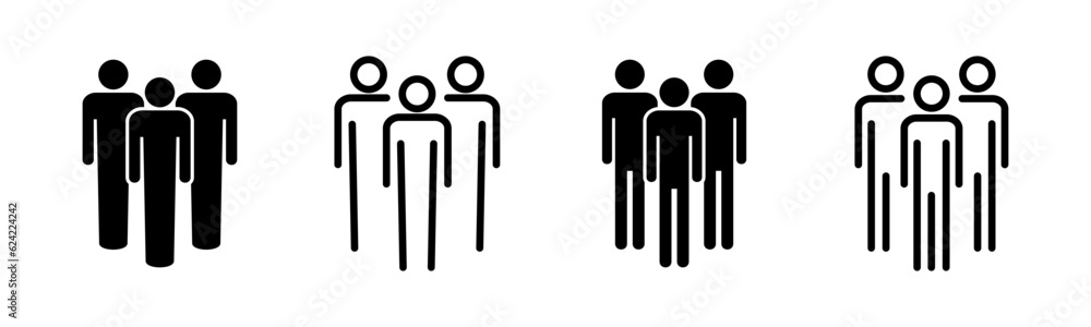 People icon set illustration. person sign and symbol. User Icon vector People icon set illustration. person sign and symbol. User Icon vector