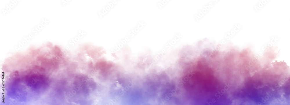 Colorful fog Isolate Transparent Background