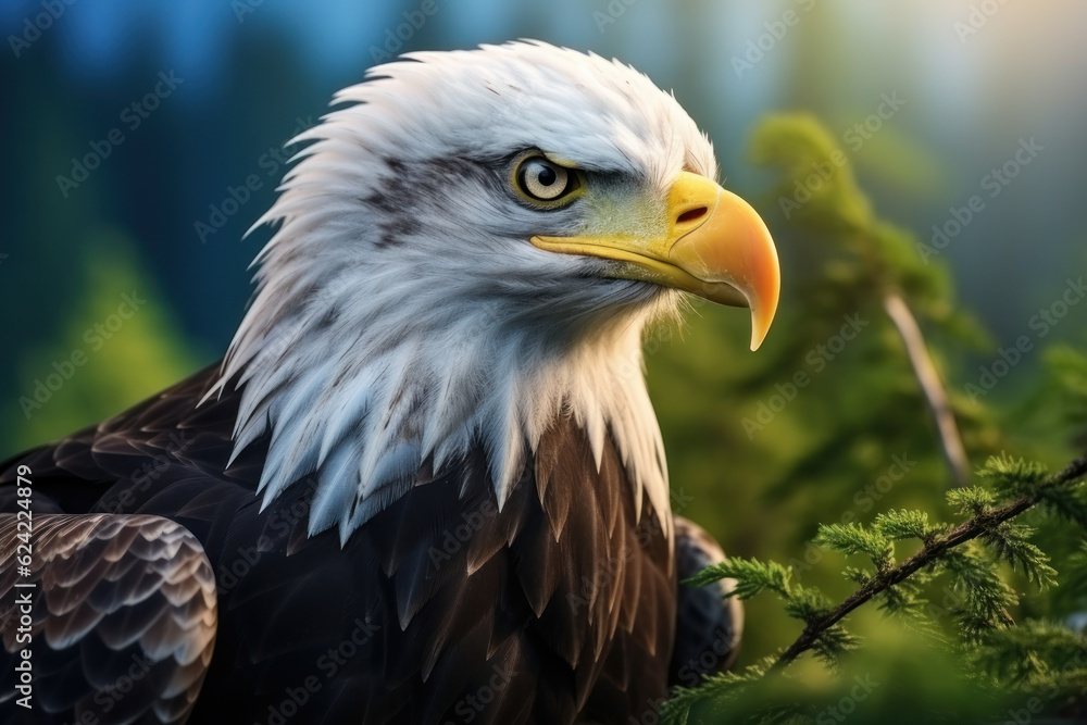 Bald Eagle, Wildlife Photography, Generative AI Bald Eagle, Wildlife Photography, Generative AI