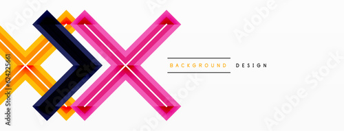 Cross line background minimal geometric template. Design for wallpaper, banner, background, landing page, wall art, invitation, prints, posters