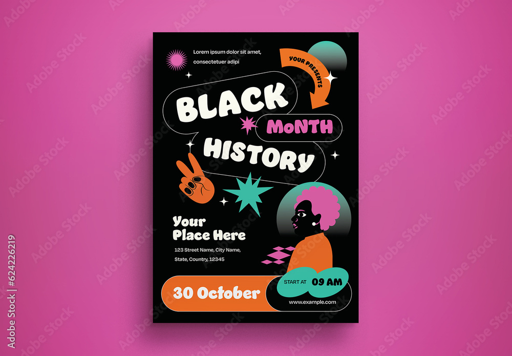 Black Modern Black History Month Flyer Layout Stock Template Adobe Stock black-modern-black-history-month-flyer-layout-stock-template-adobe-stock