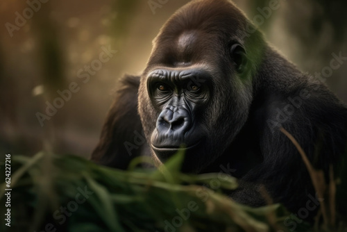 Gorilla  Wildlife Photography  Generative AI