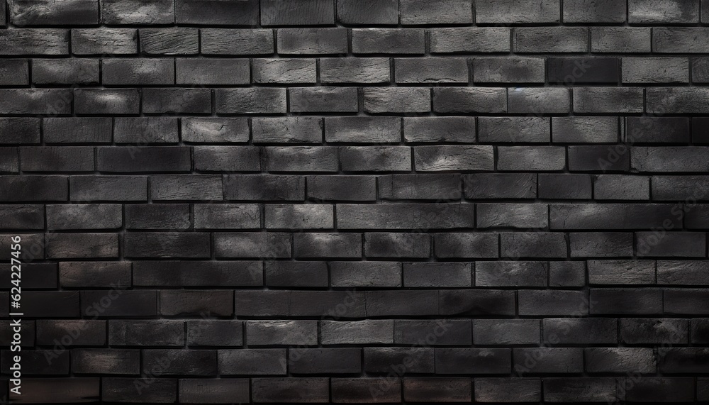 Abstract Brick Black Background
