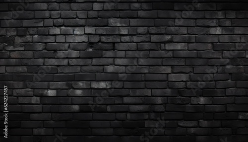 Abstract Brick Black Background