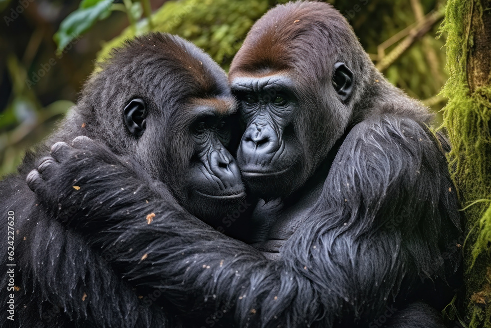 Gorilla, Wildlife Photography, Generative AI Gorilla, Wildlife Photography, Generative AI