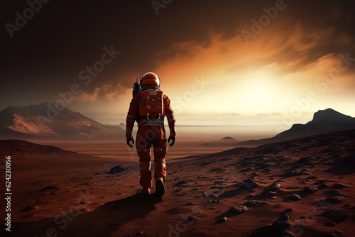 Astronaut exploring a strange and distant planet © Jeremy