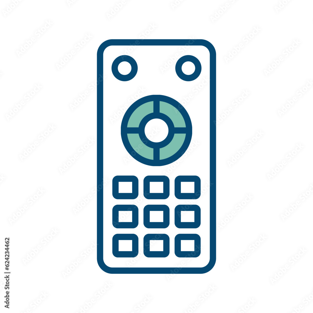 remote control icon vector design template in white background remote control icon vector design template in white background