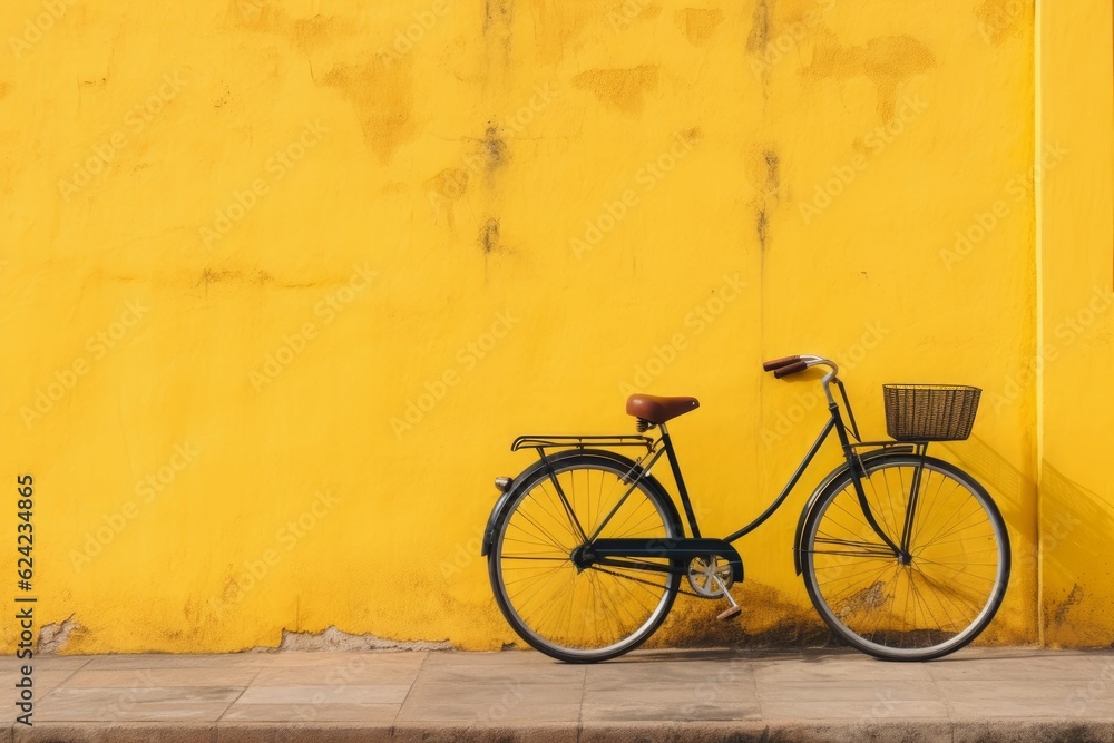 Colorful house on the island of Burano with a bike near the entrance Generative AI Colorful house on the island of Burano with a bike near the entrance Generative AI