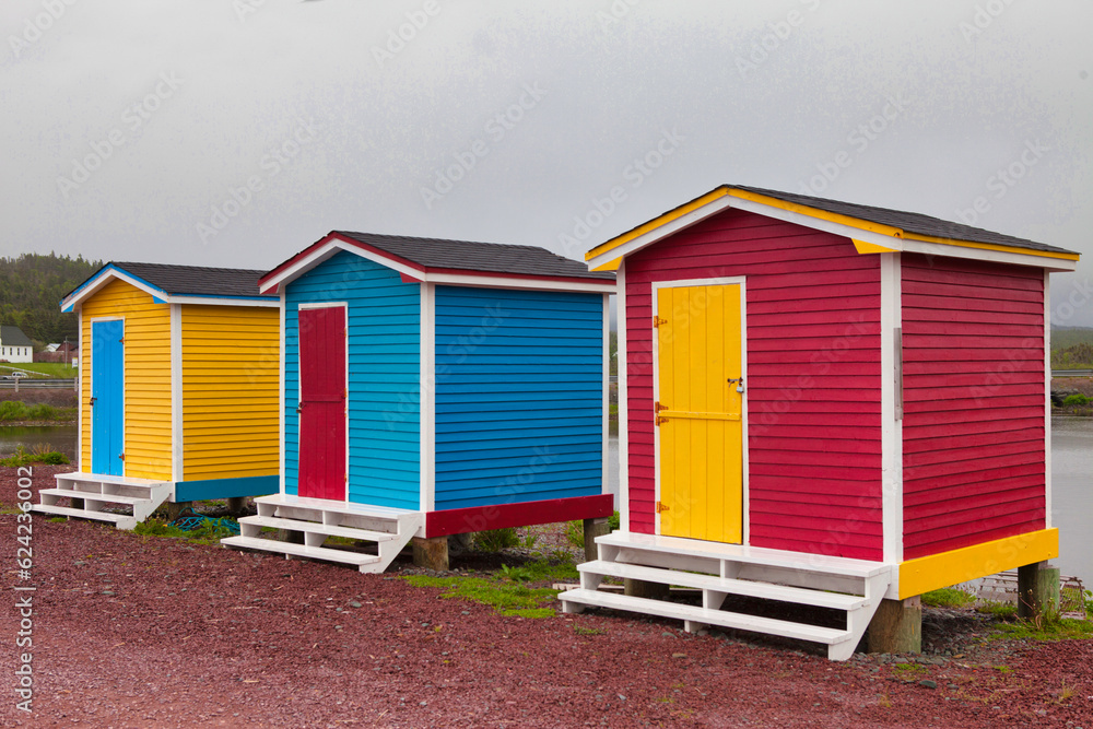 Bath Houses, Avalon Peninsula, Newfoundand, Canada Bath Houses, Avalon Peninsula, Newfoundand, Canada