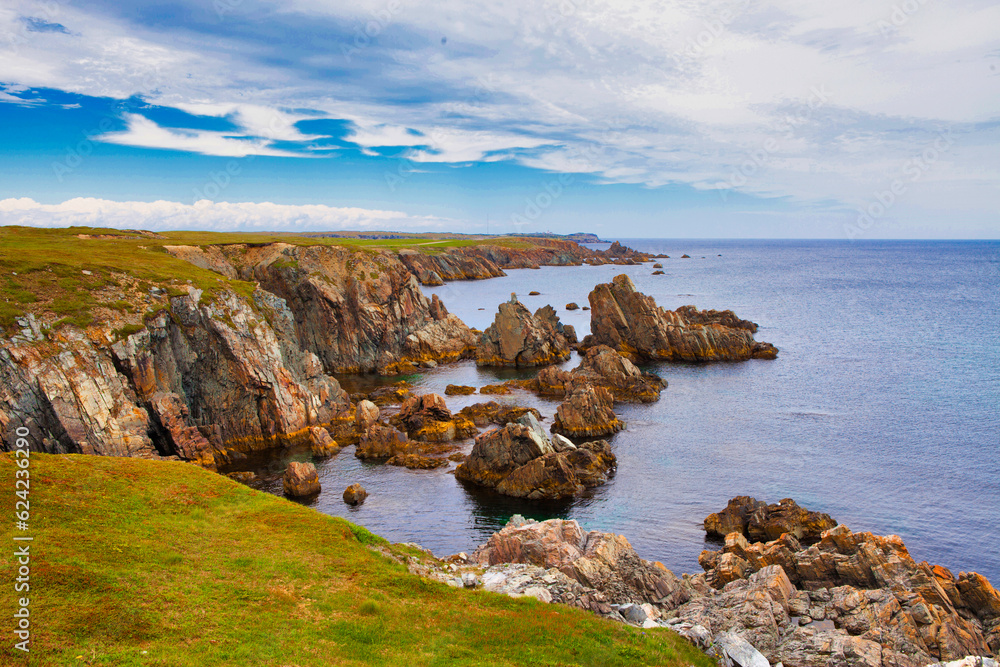 Rugged coastline of the Avalon Peninsula, Newfoundland, Canada