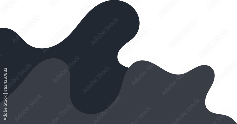 dark wavy corner. fluid corner illustration dark wavy corner. fluid corner illustration