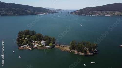 Ria de Vigo, san simon island puente de rande photo