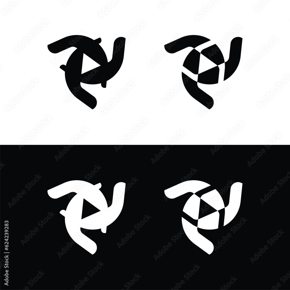 Circle vector logo template design . Circle icon silhouett logo Circle vector logo template design . Circle icon silhouett logo