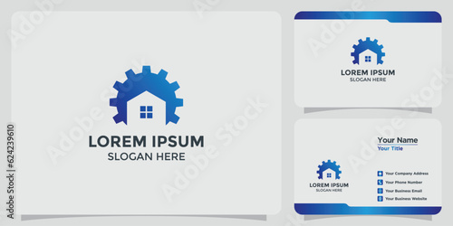 home improvement design logo and branding card