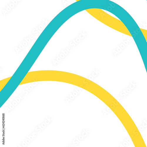 Blue Yellow Abstract Lines Backdrop 