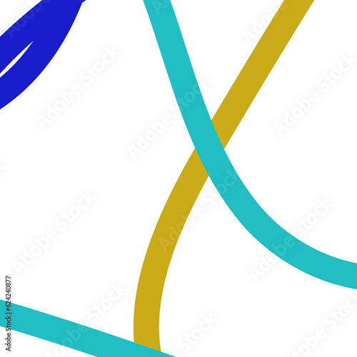 Blue Yellow Abstract Lines Backdrop 