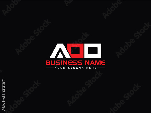 Creative AOO Logo Stock Vector Illustration photo