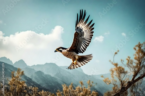 eagle in flight generated by AI tool