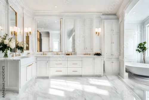 luxury bath room out interior generated by AI tool
