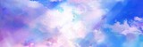 Wide size Illustration of the mysterious sky leading to the heaven and the divine light shining through a gap in the sea of clouds Beyond the falling white