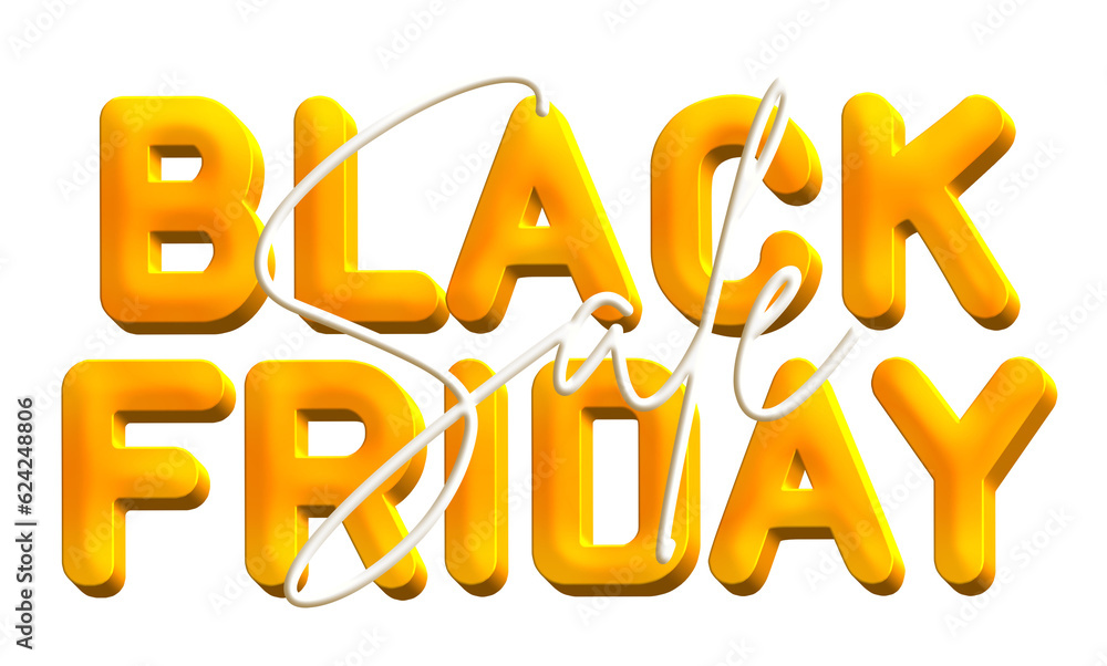 Black friday 3d text effect cutout Black friday 3d text effect cutout