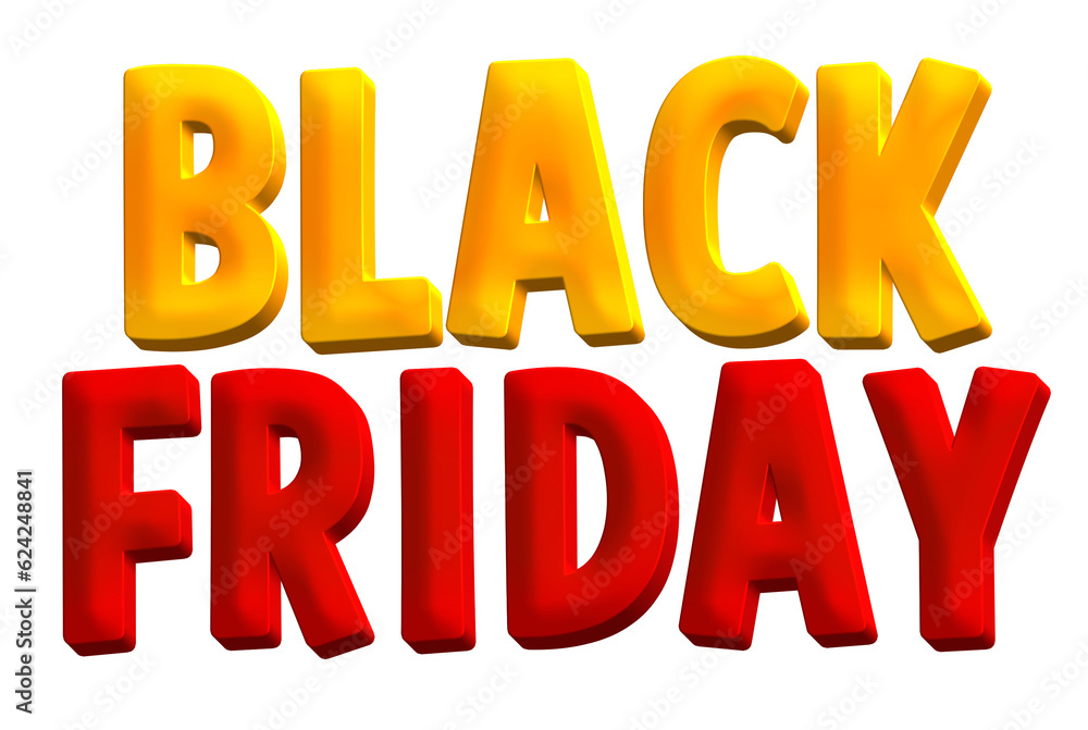 Black friday 3d text effect cutout Black friday 3d text effect cutout