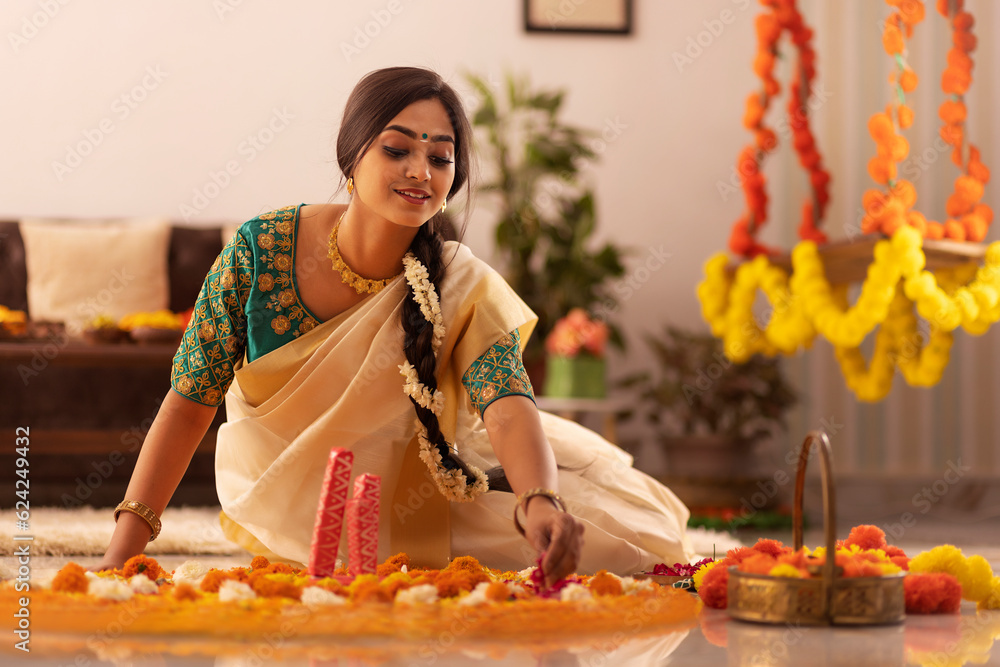 Onam saree girls online