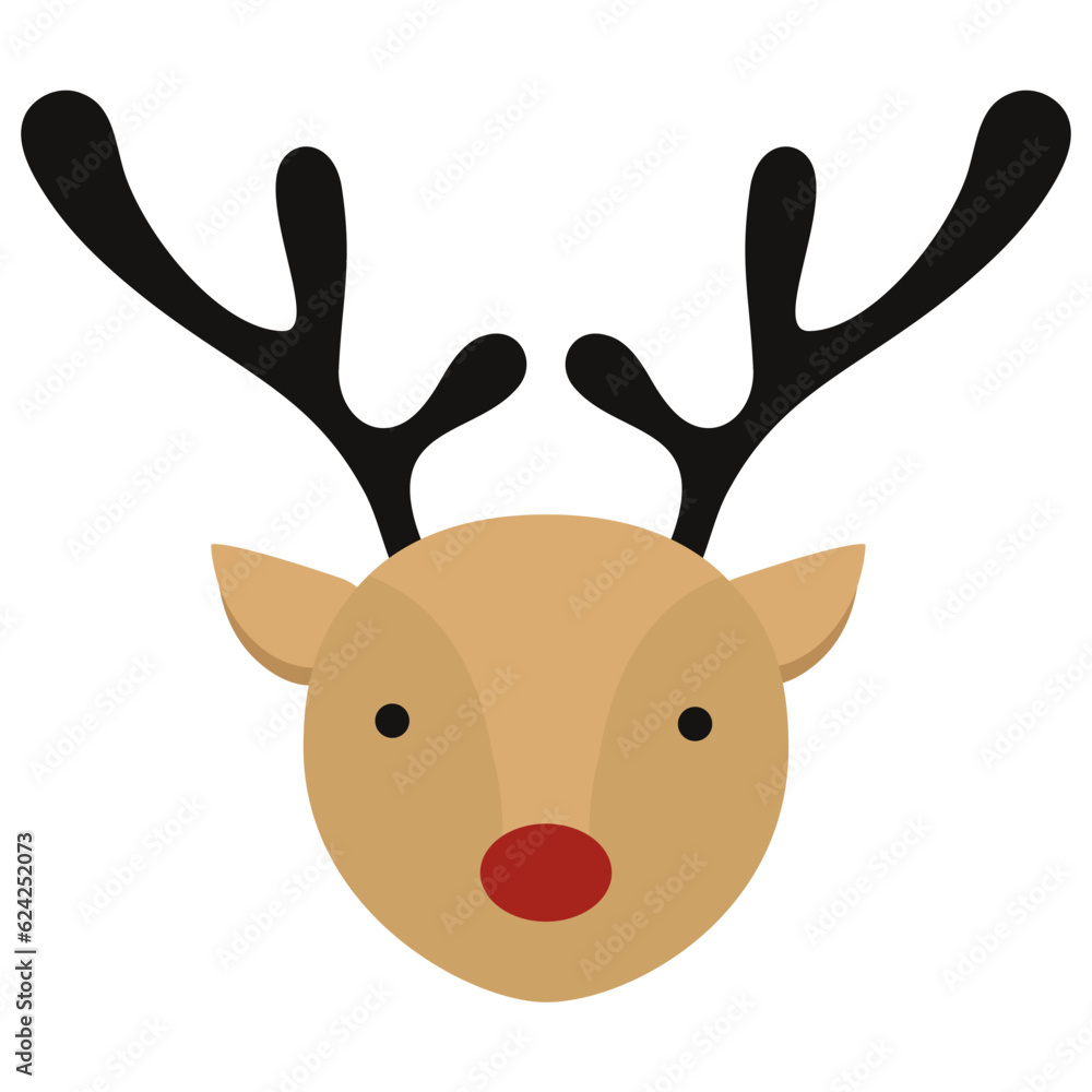 Reindeer Merry Christmas Icon Reindeer Merry Christmas Icon