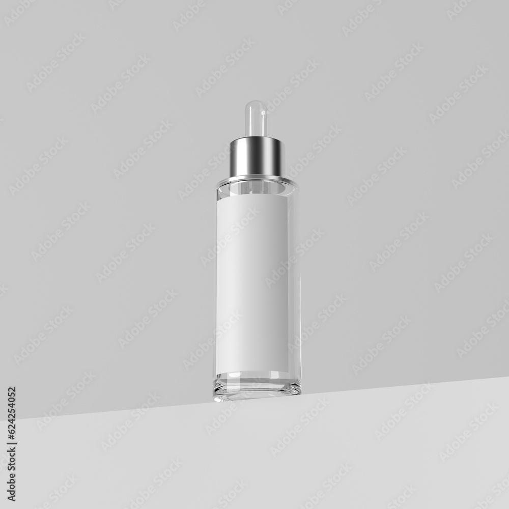 clear glass dropper bottle mockup with a place for design clear glass dropper bottle mockup with a place for design