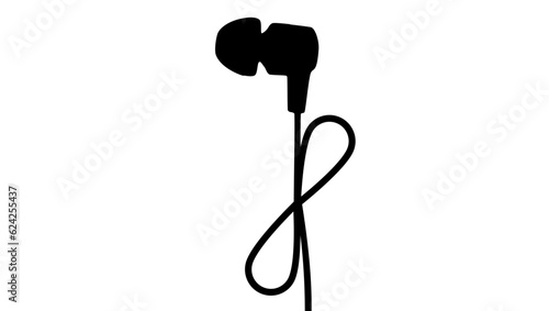 Wired Earphones silhouette