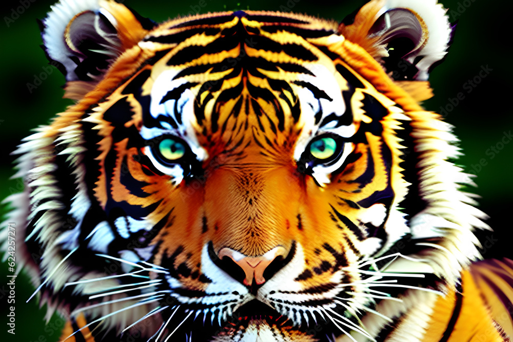 fierce tiger eyes.
Generative AI
