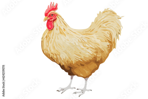 a chiken vectoryal style