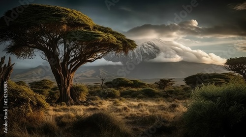 A dramatic shot of Mount Etna, the active volcano in Sicily, with its stunning landscape