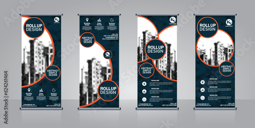 Professional Roll-Up Banner for Business Marketing template set